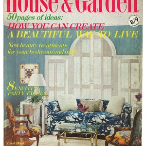 House & Garden US May 1970  America&#39;s Edition Design Decoration Ideas Magazine Birthday Gift Present