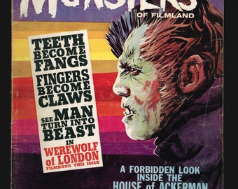 FAMOUS MONSTERS of Filmland #49 Werewolf of London Cover Laminated