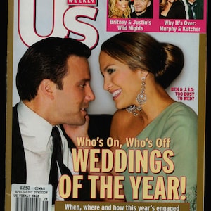 US Weekly Magazine  April 28 2003 J.Lo and Ben Affleck