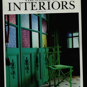 The World of Interiors UK June 1998 British Original Magazine Design & Decoration cover photo by Joel Laiter