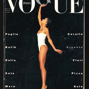 Vogue Italia May 1989 VERONICA WEBB Linda Evangelista Tatjana PATITZ Cartier
