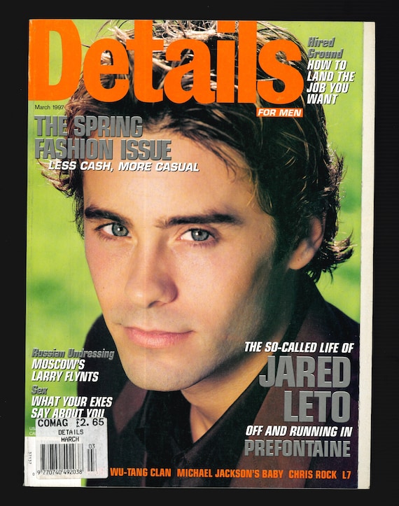Details March April Aug and Sept 1997 Original Magazine Jared Leto