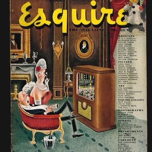 Esquire Jan 1947 Holiday Issue Complete Magazine J. Frederick Smith Calendar For Men W Douglas Alexander Wiley Roland Young