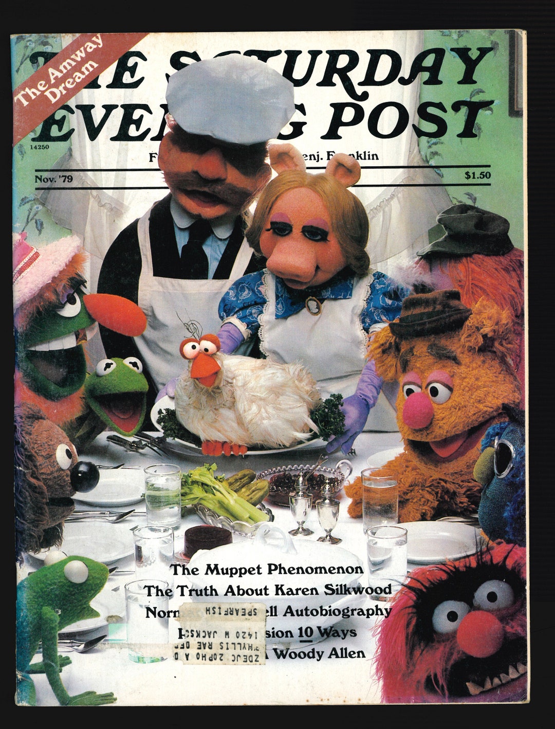 Muppets Post Saturday Evening Post Nov 1979 Muppets Miss Piggy Kermit - Etsy