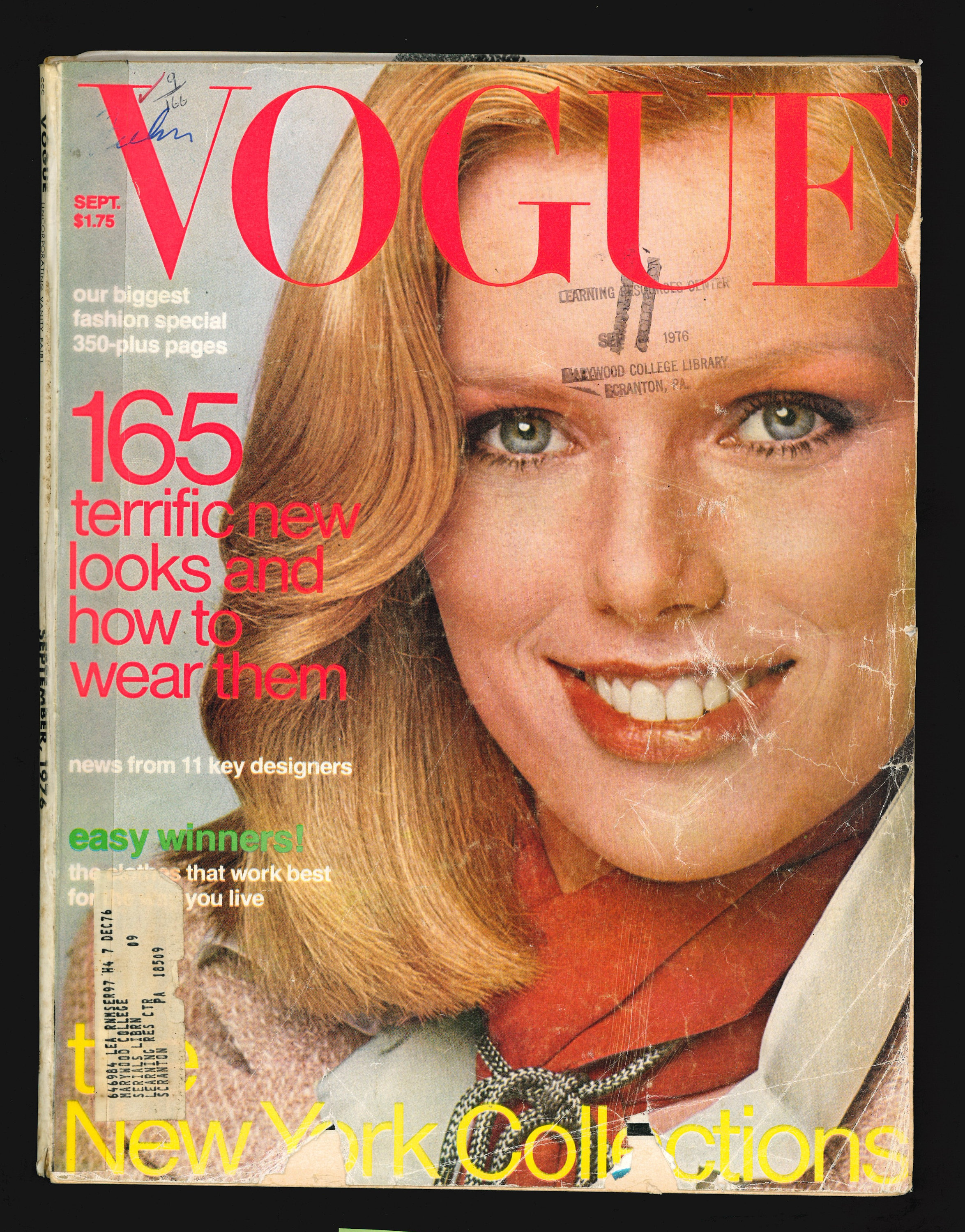 ヴォーグ US 1976年9月号 オリジナルヴィンテージファッション雑誌