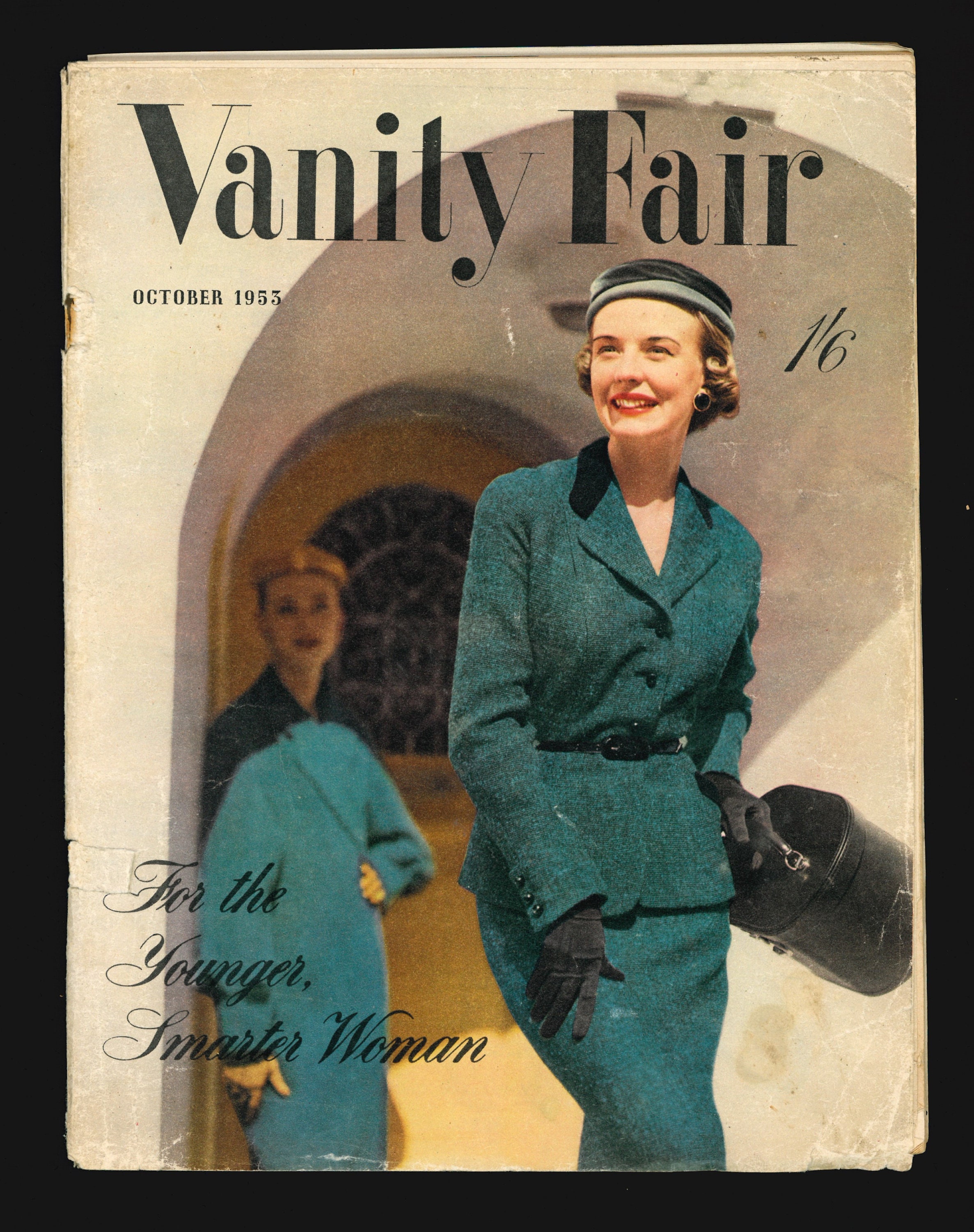 Vanity Fair ottobre 1953 Rara rivista di moda originale vintage