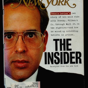 New York Magazine Sept 16 1991 The Insider Dennis Levine