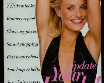 Harper's Bazaar US Jan 2002 American Original  Fashion Magazine cover : Cameron Diaz