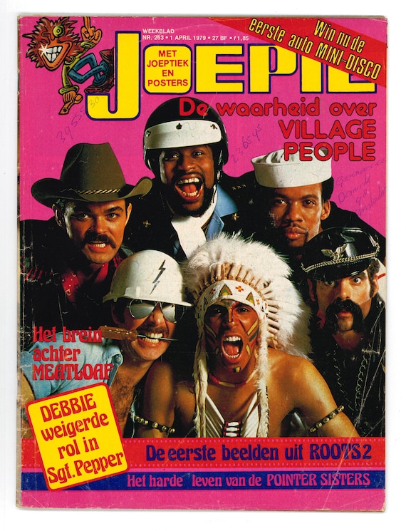 Joepie No 263 April 1 1979 Original Music Magazine Village People