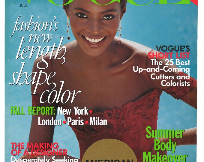 Vogue US July 1997 Original American Foreign Vintage Fashion Magazine ...