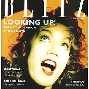 Blitz no 60  December  1987 Original Vintage Media Film Music and Print  Magazine Gift Birthday Present Emily Llyod cover