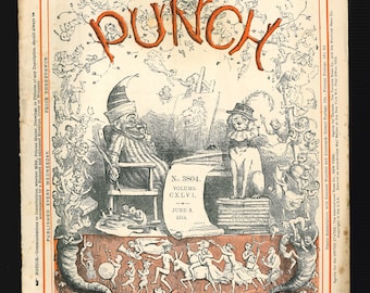 Punch June 3 1914 Vintage Original Satire Magazine