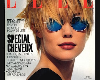Elle 5 de julio de 1993 Edición francesa Revista Vintage