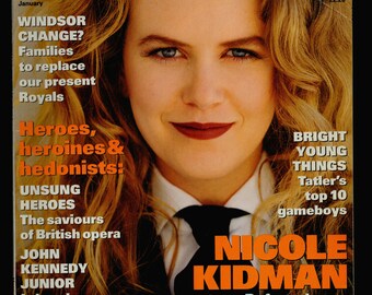 タトラー誌 1993年1月号表紙: ニコール・キッドマン - Etsy 日本