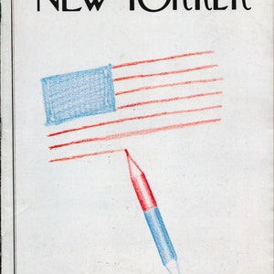 New Yorker 5 de enero 1976 Periodismo original Revista vintage Saul Steinberg
