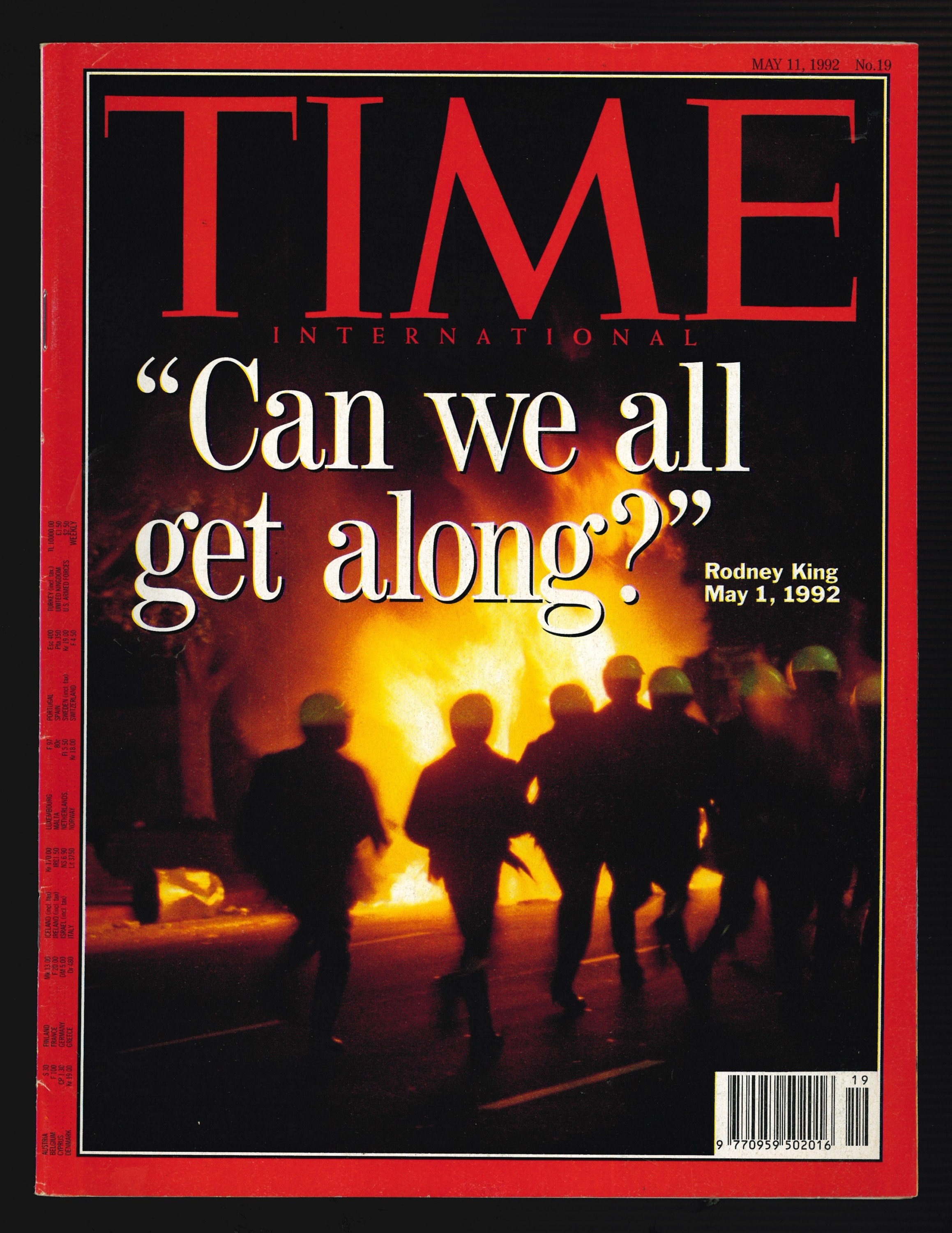 TIME MAY 11 1992 Vintage Magazine Rodney King
