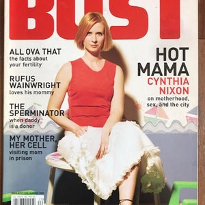 Bust Summer 2002 US Women&#39;s Lifestyle Fashion Magazine Cynthia Nixon cover