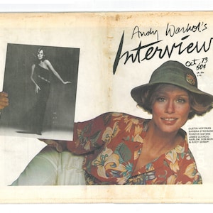 Andy Warhol&#39;s Interview Oct 1973 Fashion Entertainment Art