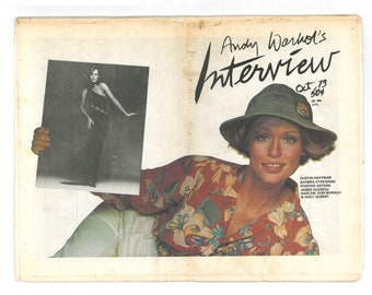 Andy Warhol's Interview Oct 1973 Fashion Entertainment Art