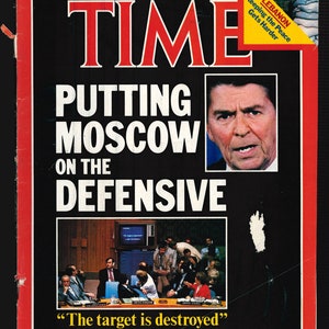 TIME EUROPE SEPT 19 1983 Vintage Magazine Putting Moscow on the Defence Ronald Reagan
