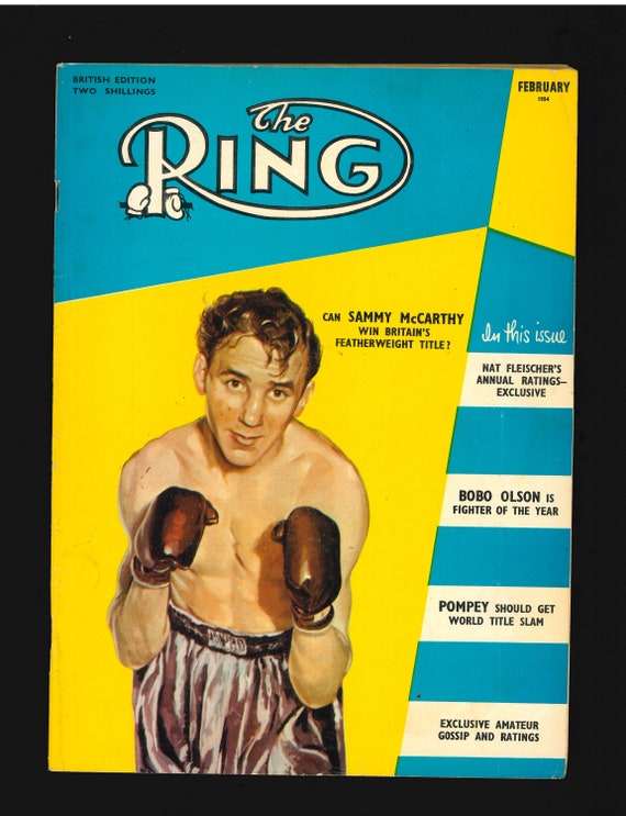 The Ring 1954 Boxing Original Vintage Rare Magazine - Etsy