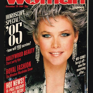 Woman Dec 29 1984 Vintage Magazine Fashion Beauty Cooking Horoscope Special 40th