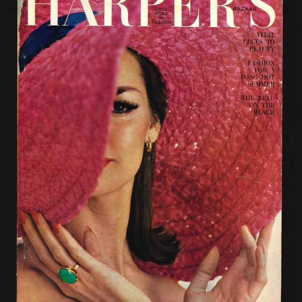 Harper's Bazaar UK July 1962 Original Vintage Rare Retro Fashion Magazine