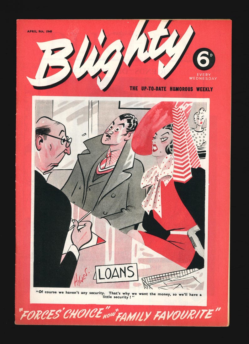 Blighty 1943, 1949-1950 Back Issues Original Vintage Rare National ...