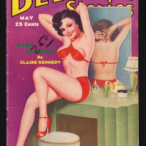 Bedtime Stories vol VI no 5 May 1938 Peter Driben Pin Up Pulp Original Vintage Magazine