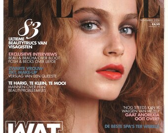 Elle Dutch Nov 2006 Foreign Original Vintage Fashion Magazine Gift Birthday Present Mallory cover