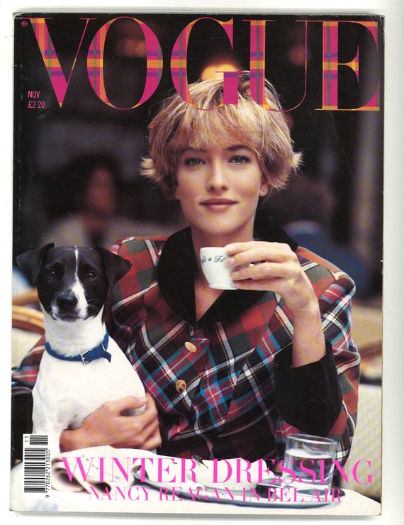 Vogue UK Nov 1989 Birthday Gift Present Original British Vintage