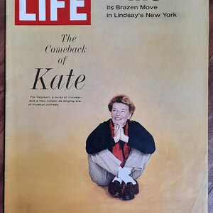 Life US vol 64 no 1 Jan 5 1968 American Original Vintage Weekly Magazine Gift Birthday Present Katherine Hepburn cover