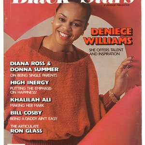 Black Stars Feb 1980 African US American Fashion Photography  Magazine Gift Present Birthday Deniece Williams cover
