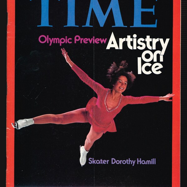 TIME FEB 2 1976 Vintage Magazine Skater Dorothy Hamill Olympic Preview