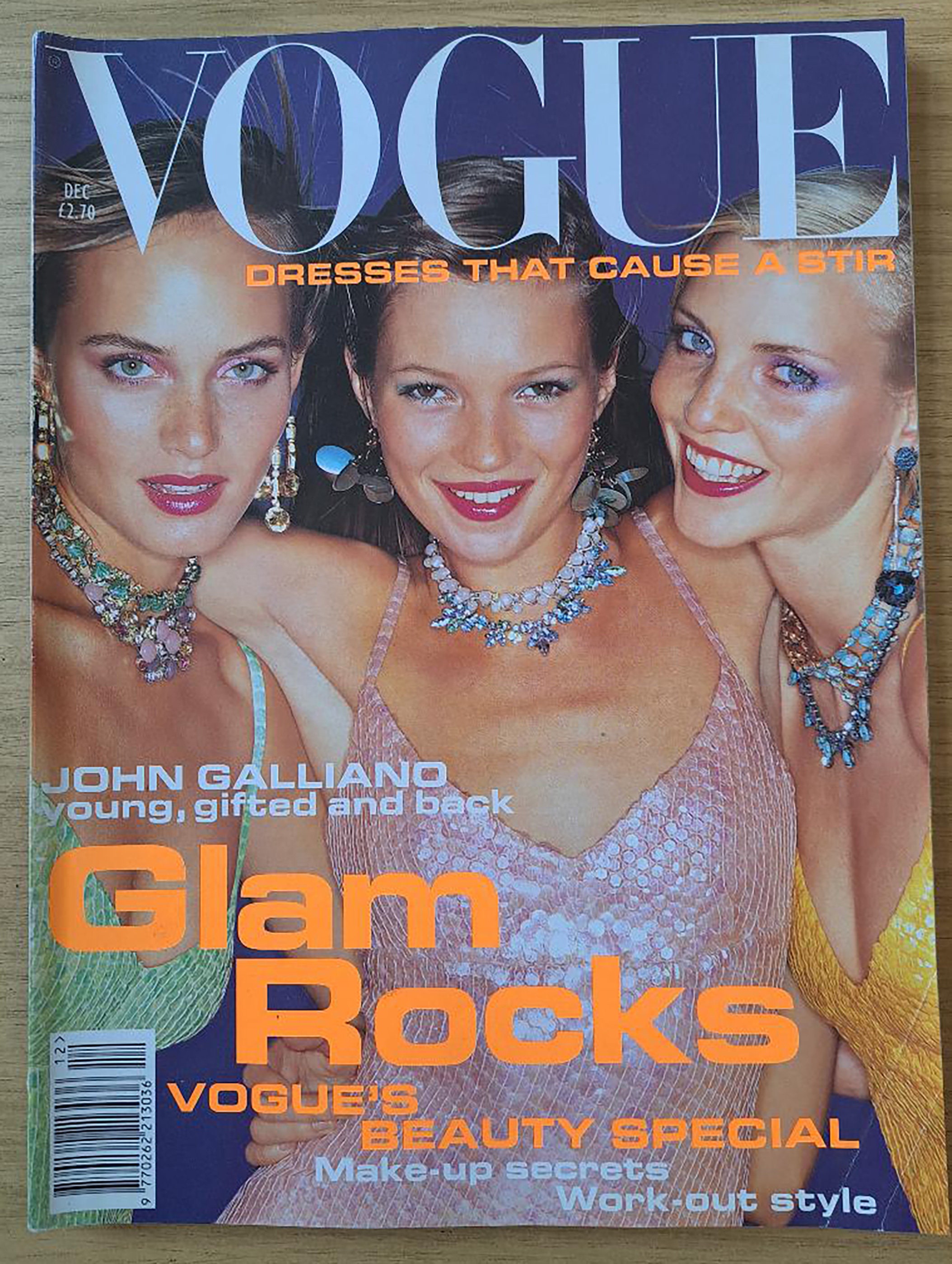 Vogue UK Dec 1994 Vintage Original Fashion Magazine Cover