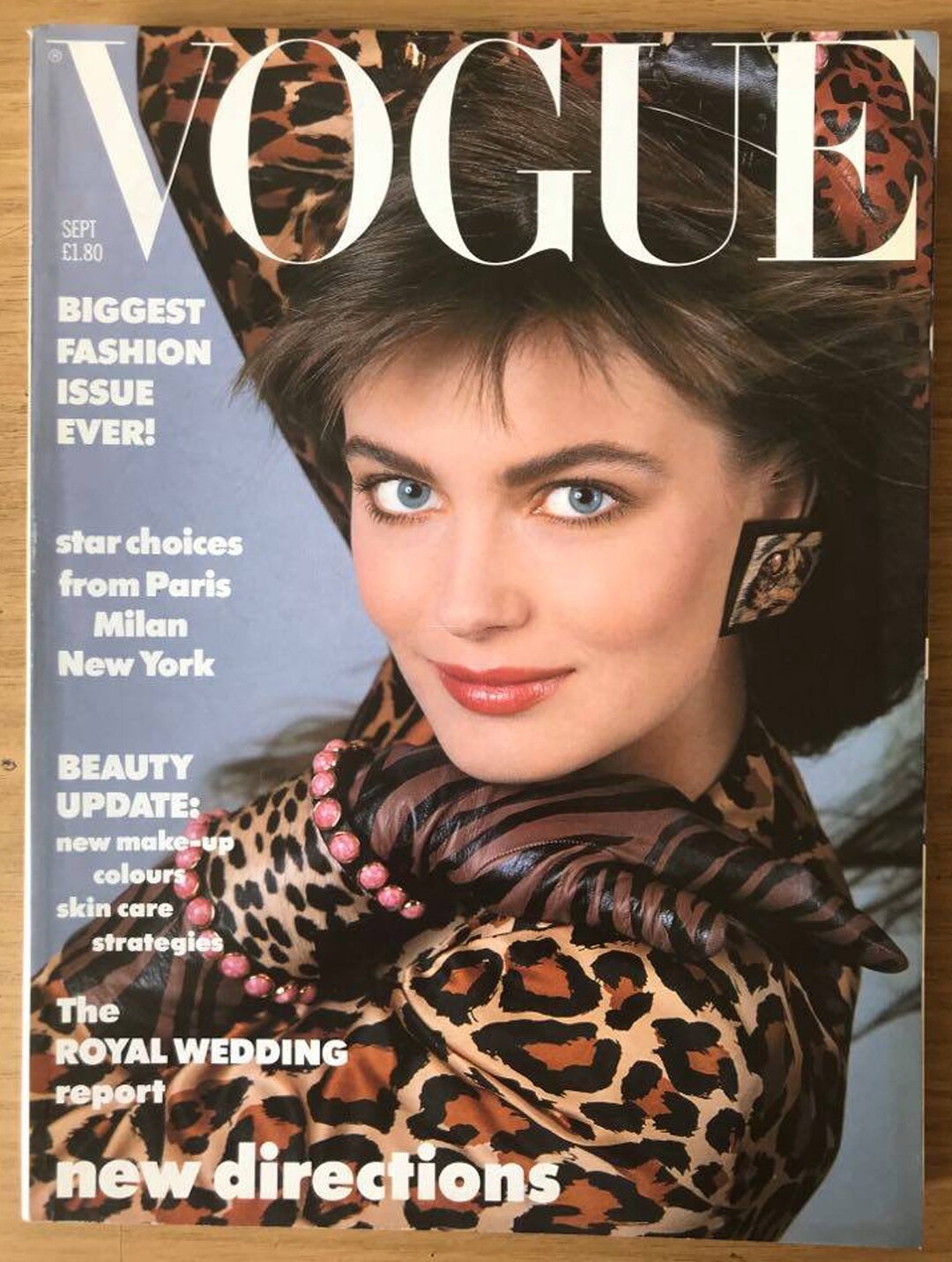 Vogue UK Sept 1986 British Original Vintage Fashion Magazine - Etsy