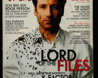 Vanity Fair US Juin 1998 Couverture originale du Fashion Magazine : David Duchovny X-Factor