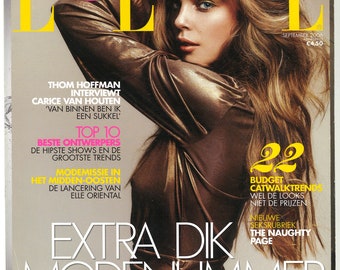 Elle Dutch Sept 2006 Foreign Original Vintage Fashion Magazine Gift Birthday Present Kim Noorde cover