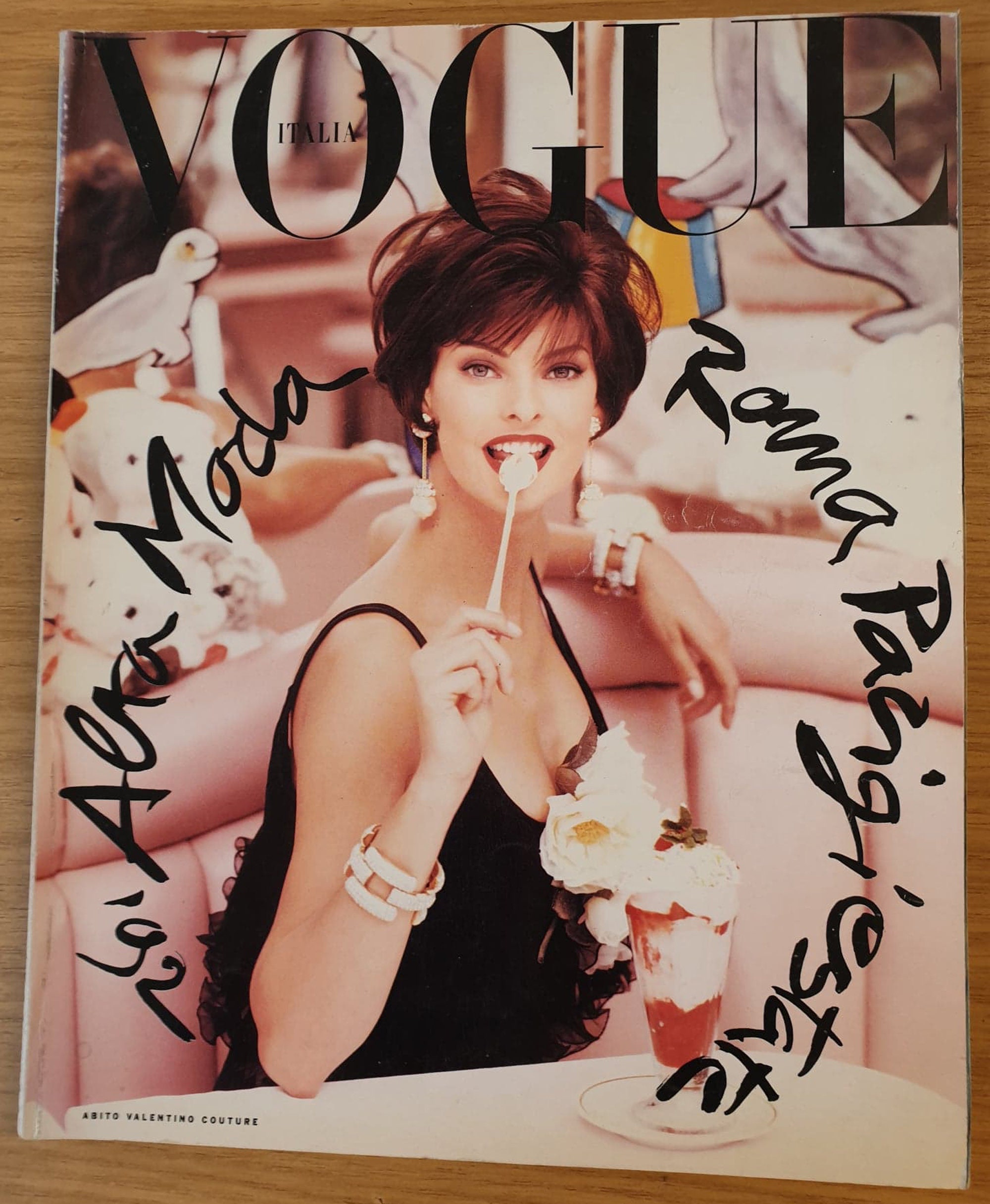Vogue Italia Marzo 1992 Linda Evangelista Christy Turlington