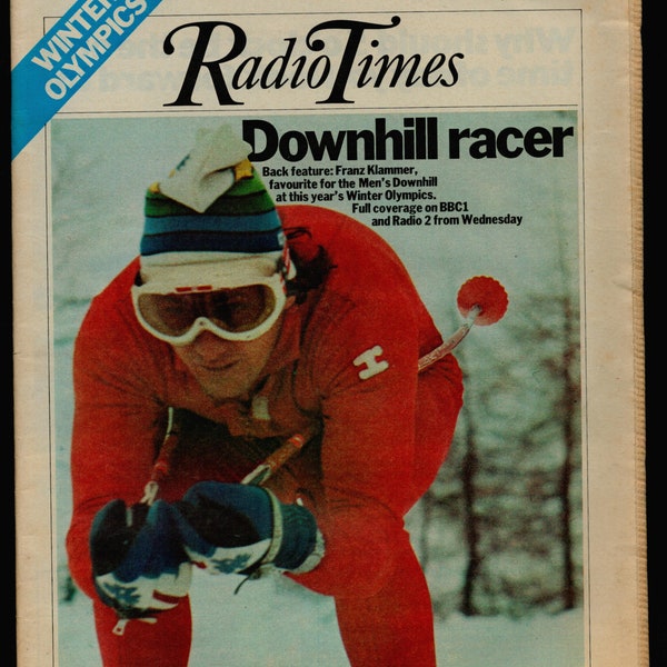 Radio Times Jan 31-Feb 6 1976 Original Vintage Magazine Franz Klammer