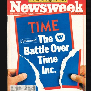 Newsweek Magazine June 26 1989 Time The Battle over Time Inc