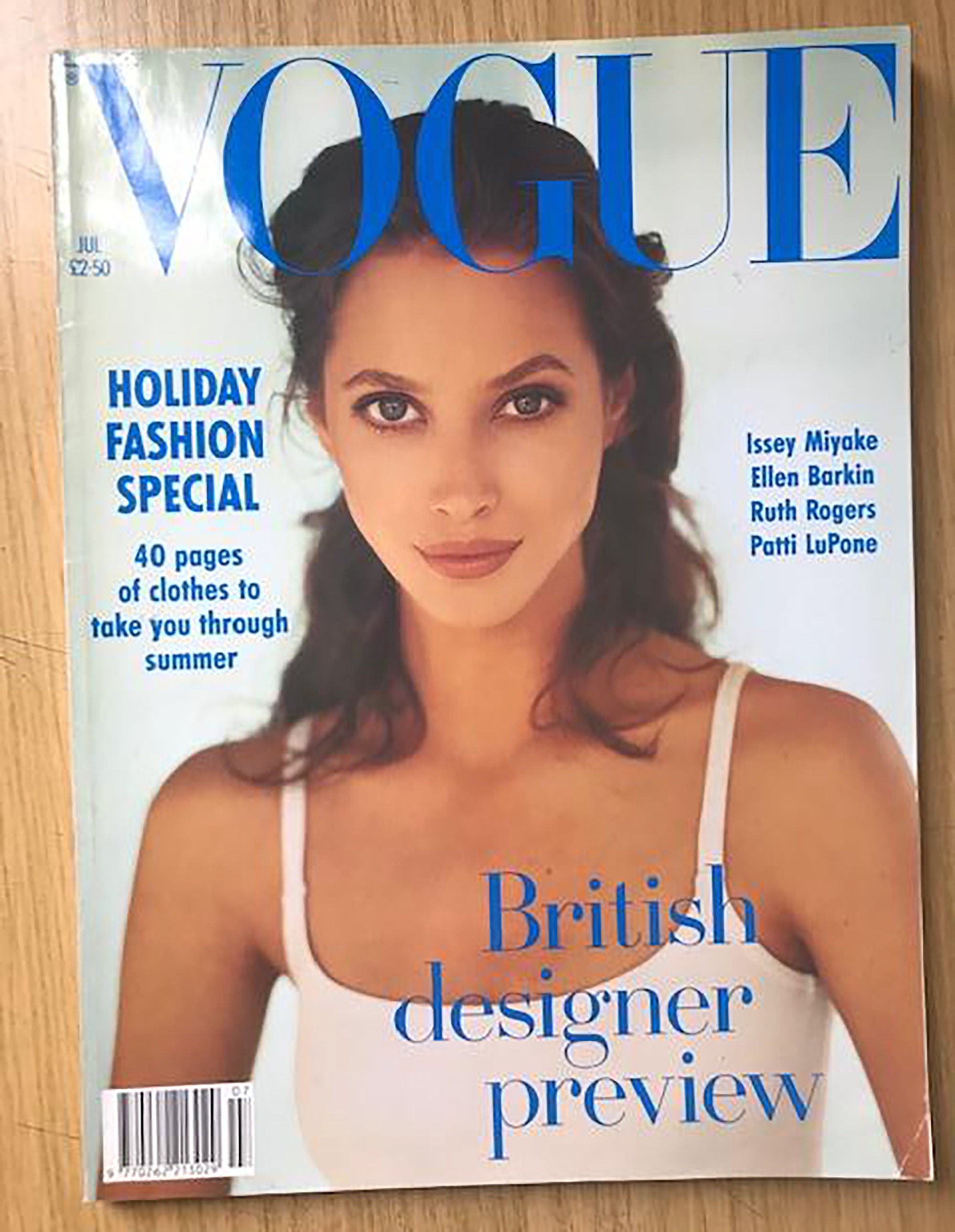 vogue US 1993 スーパーモデル満載　洋書 Vogue July 1993 UK British Original Vintage Fashion Magazine - Etsy