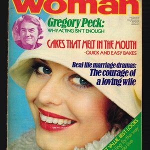 Woman Mar 23 1974 Vintage Magazine Fashion Beauty Cooking Gregory Peck 50th