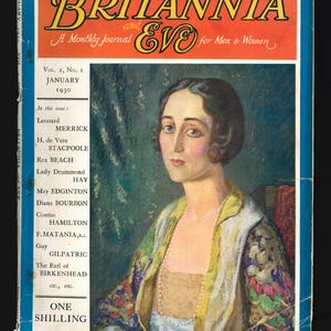 Britannia And Eve British 1930&#39;s 1949 Original Vintage Fashion Magazine Scarce