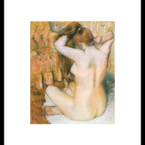 Femme Nue de Dos  Edgar Degas Original Tear sheet Window Mounted Ready for Framing 10 x 8 inch
