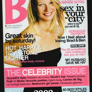 B Magazine Aug 2003 Original Fashion Gwyneth Paltrow cover
