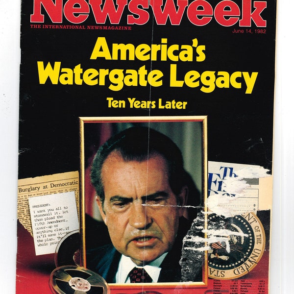 Newsweek Magazine June 1982 Watergate Legacy President Nixon Reagan Skin Cancer
