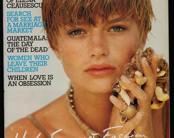 Marie Claire UK Edition August 1990 Original Vintage Fashion Magazine Elena Ceausescu