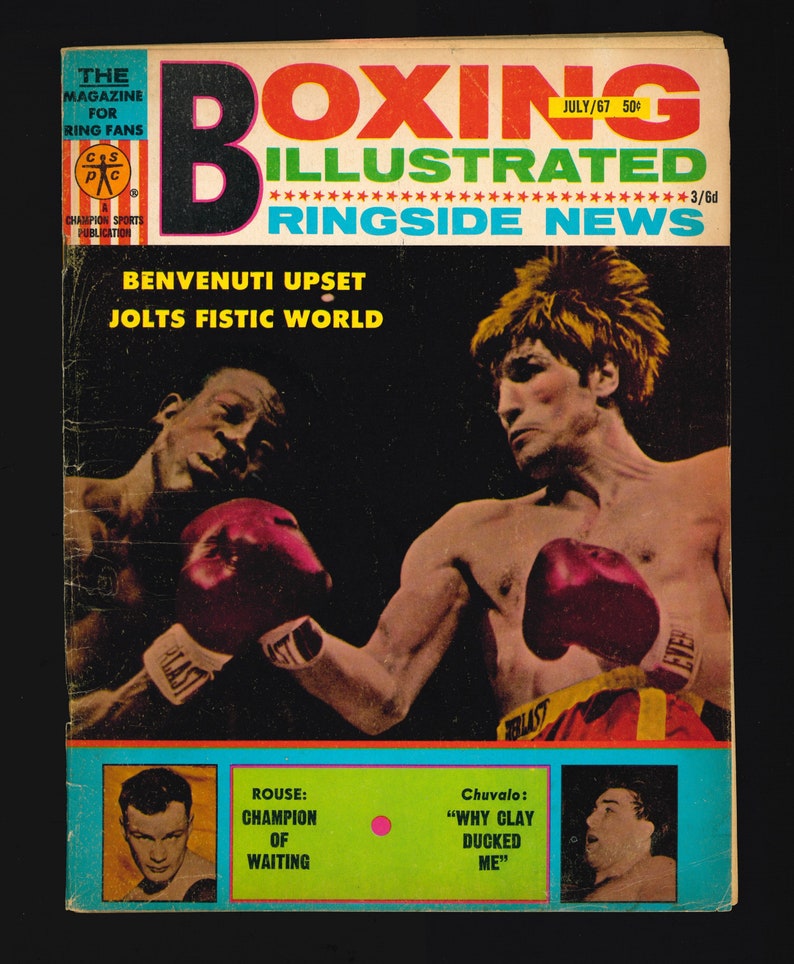 Boxing Illustrated 1967 Retro Vintage Original Magazine - Etsy