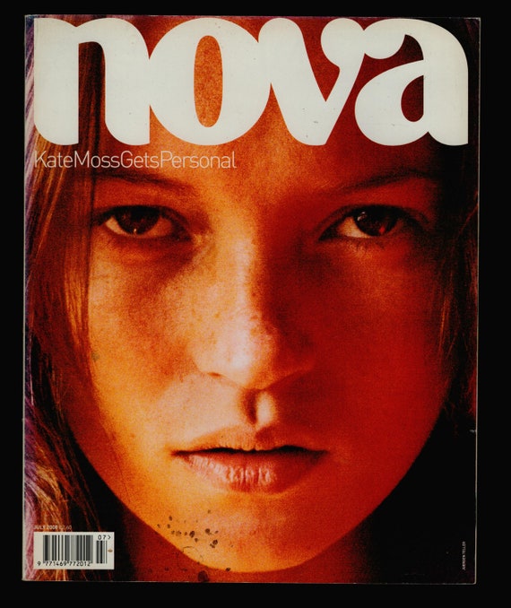 Nova July 2000 Original Vintage Fashion Magazine Kate Moss cover Reborn  Issue no 2